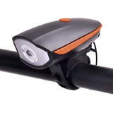 Farol Lanterna Led Frontal C/ Buzina P/ Bike Lk-024 Luatek