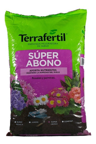 Super Abono Tierra Fertil 20 Lts Jazmin Rosal Valhalla Grow