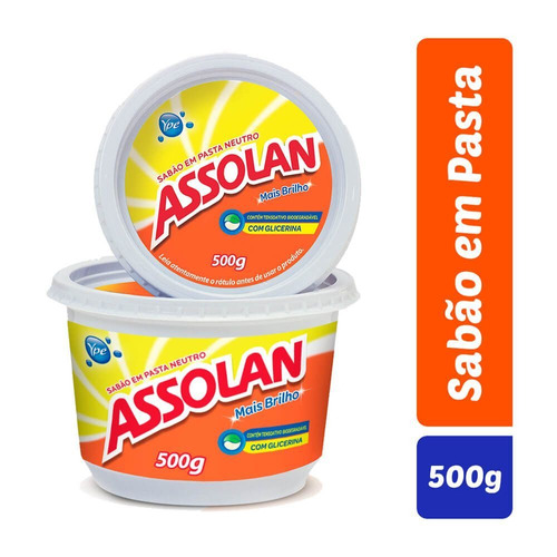 Sabão Em Pasta Com Glicerina Assolan 500g