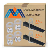 1000 Nivelador 200 Cunha Porcelanato Piso Cerâmica Moldare