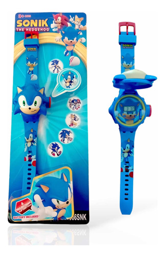 Reloj Sonic Proyección Para Niños Hora Digital