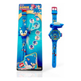 Reloj Sonic Proyección Para Niños Hora Digital