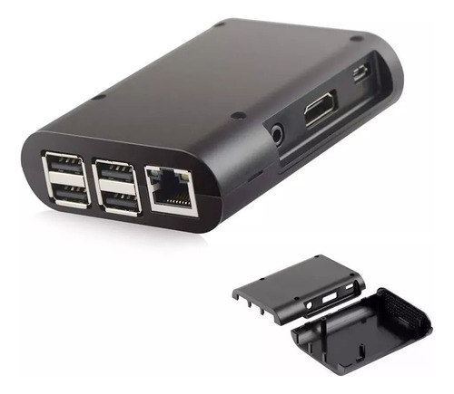 6x Case Black Abs Para Raspberry Pi 2 E Pi 3 Pi3 F