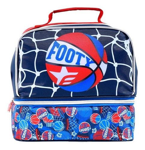 Lunchera Basket Footy F17035  Termica Escolar Envio Mapleweb