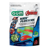 Flosser Gum Infantil - Avengers - 40 Unidades