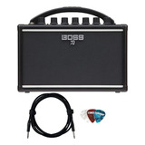 Boss Katana Mini Guitar Combo Amplifier Bundle Con Cable De