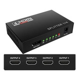 Multiplicador Hdmi Splitter 1 Entrada 4 Salidas 4k