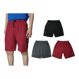 Pack 3 Short Deportivo Hombre Juvenil Secado Rápido 03 Color