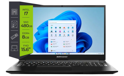 Notebook Bangho Max L5 I7 Ssd 480gb 8gb 15.6 Fhd Free Venex