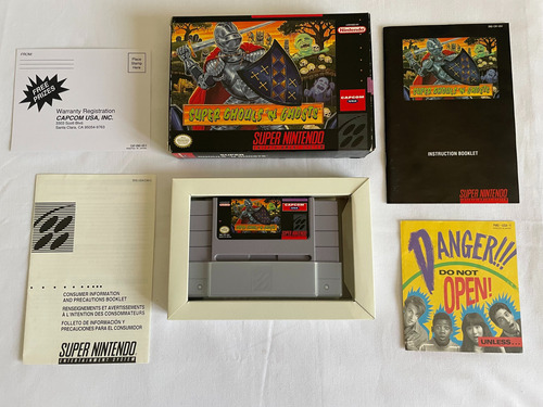 Super Ghouls N Ghosts Snes Original Completo Cib