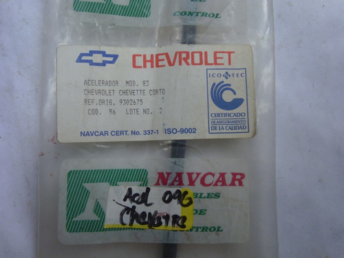 Guaya Acelerador Chevrolet Chevette Corto Foto 2