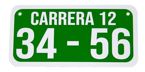 Placa De Dirección - Placas Nomenclaturas - Personalizadas