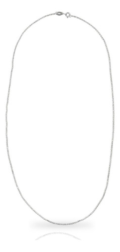 Collar Cadena Para Mujer Plata 925 Tipo Italiana 55cm X 1mm