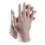 Guantes Descartables Si&moos Examination Color Transparente Talle M De Vinilo X 100 Unidades