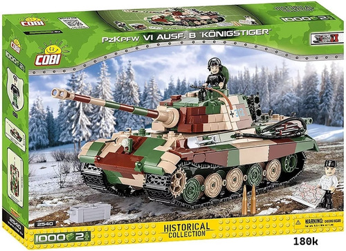 Cobi 2540 Tanque King Tiger Segunda Guerra Armar Bloques