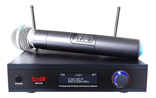 Microfono Inalambrico De Mano  Pro Dj Uhf31m  Uhf-31m 