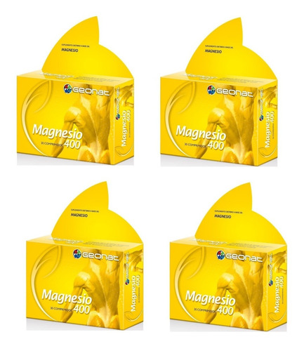 Magnesio 400 Fuente Nutritiva Apetito Relajante Musculos X4