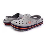 Sandalia Playera Crocs 11016 -01u Grey/navy Crocband  23.0 -