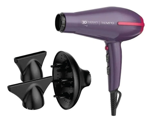 Secador De Pelo Gama Tempo Ceramic Violeta 110v/220v