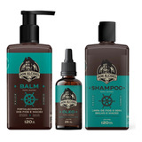 Kit Shampoo Balm  E Óleo Para Barba Don Alcides Calico Jack