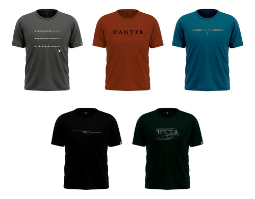 Kit 5 Camisetas Masculina Plus Size Hanter Style G1 Ao G4 | Parcelamento sem juros