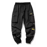 Joggers Pantalón Cargo Adulto De Varón, Múltiples Bolsillos