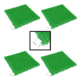 Kit 4 Placa Gramas Verde Artificial Decoração Sushi Oriental