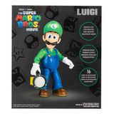 Boneco Articulado Luigi C/ Lanterna Super Mario Filme Sunny