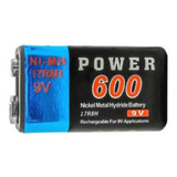  9 Voltios Bateria Pila Recargable De Larga Duración 900 Mah