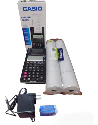 Calculadora Impresora Casio Con Papel Ticket + Cargador 220v