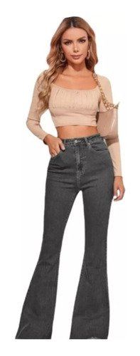 Pantalon Oxford De Mujer Jean Elastizado Premium 