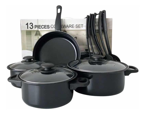 Ollas Antiadherente Set De 13 Utensilio Para El Hogar Cocina