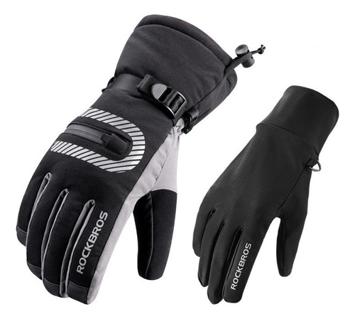 Guantes Frío Extremo Rockbros 2 En 1. Nieve Moto Bicicleta