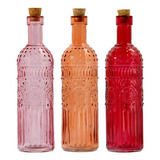 Florero Vintage Jarrones De Vidrio Decorativos, Botellas De 