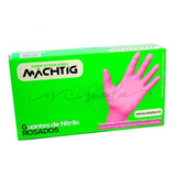 Guantes De Nitrilo Rosa Para Pestañas Manicure Talla Xs