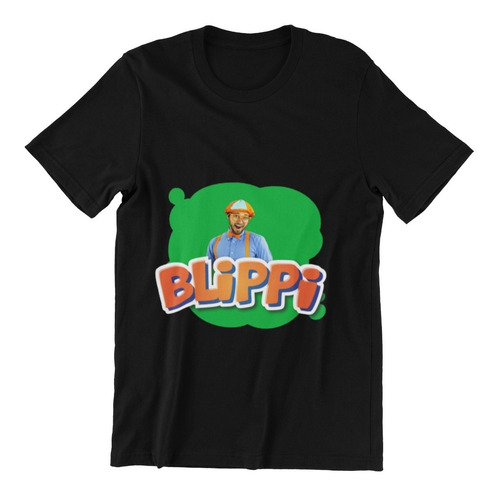 Polera Infantil Unisex Blippi Mono Musica Estampado Algodon