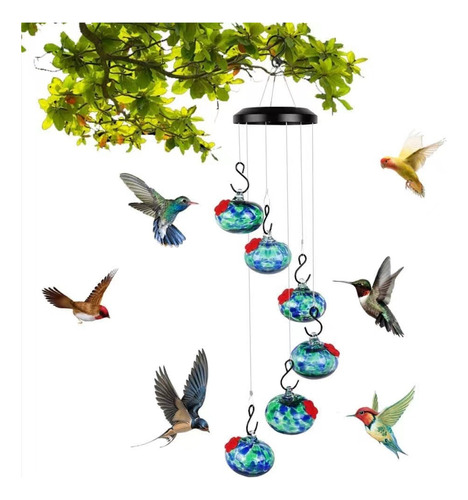 Nuevos Comederos Para Colibríes Con Charming Wind Chimes