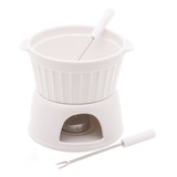 Aparelho De Fondue De Porcelana 400ml Classic Para 2 Pessoas