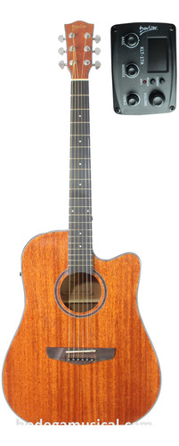 Guitarra Texana Deviser Electroacústica Mahoganyl825a Funda 