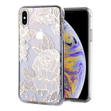 Funda Golden Rose Para iPhone 11 Pro Max Xr Xs X 8 7 Plus