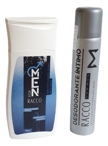 Kit Desodorante + Sabonete Intimo Masculino Racco For Mem 