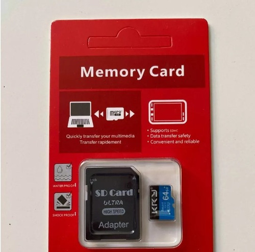 Cartão De Memória Kry Micro Sd 64gb, 4k Classe 10