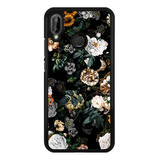 Funda Protector Para Huawei Flores Moda Mujer Arte 