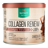 Suplemento Em Pó Nutrify  Collagen Renew Colágeno Collagen Renew Sabor  Chocolate Em Pote De 300g