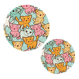 Juego De 2 Trivets De Gatos Lindos Para Cocina