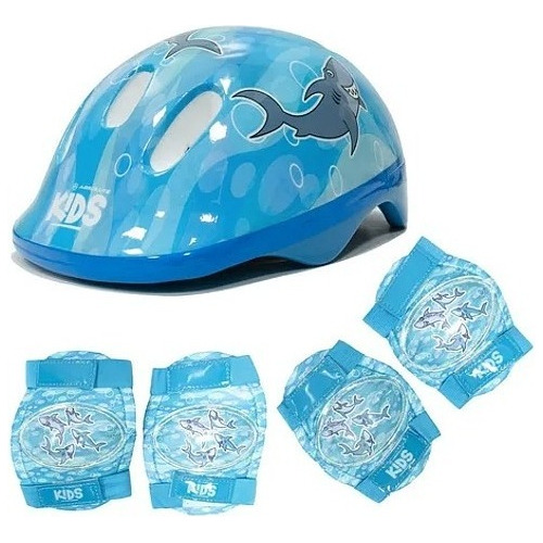 Kit Capacete Infantil Proteção Bicicleta Patins Skate Cores