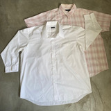 Camisas Branca Masculina Plus Size + Manga Curta Rosa Grátis