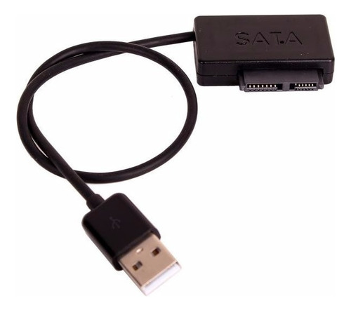 Cabo Usb Para Drive De Cd Dvd Notebook Mini Sata Slimline