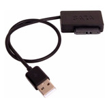 Cabo Usb Para Drive De Cd Dvd Notebook Mini Sata Slimline