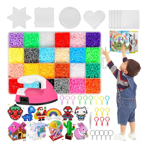 Juego De 16000 Piezas Mini Hama Beads 2.6mm Kit Hama Perler